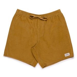 Rhythm Corduroy Jam Shorts. Size 34. Color gold.